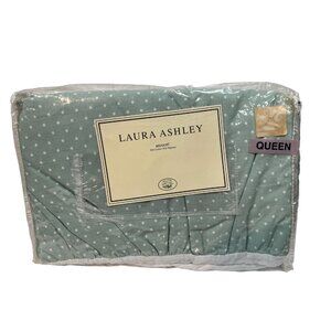 RARE New NIP VTG Laura Ashley Queen Bed Skirt Ruffle Y2K Camberley Polka Dot